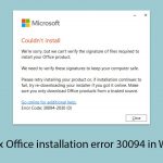 How to fix office installation error 30094 in windows copy