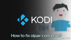 How to fix olpair com error
