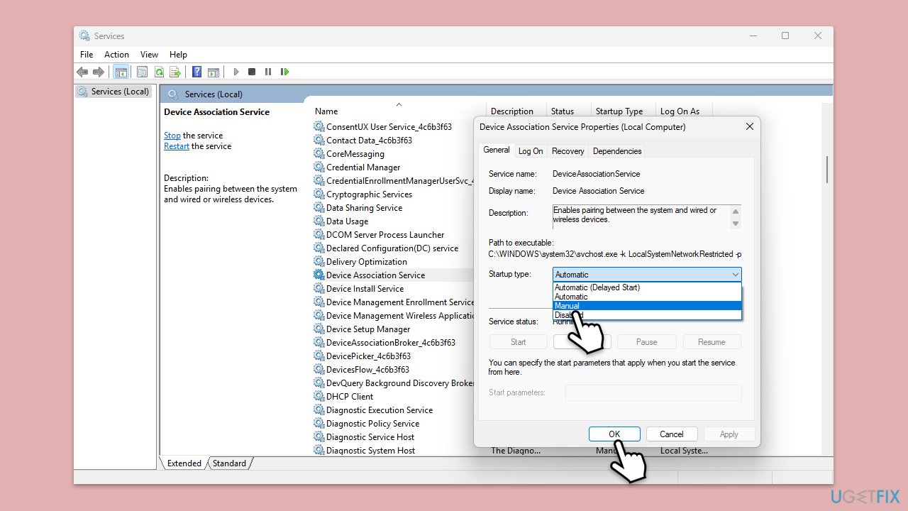 How to fix onecore deviceassociationservice error id 3503 in windows check device assosiation service copy