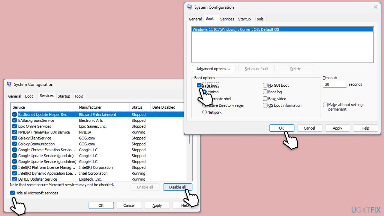 How to fix onecore deviceassociationservice error id 3503 in windows clean boot