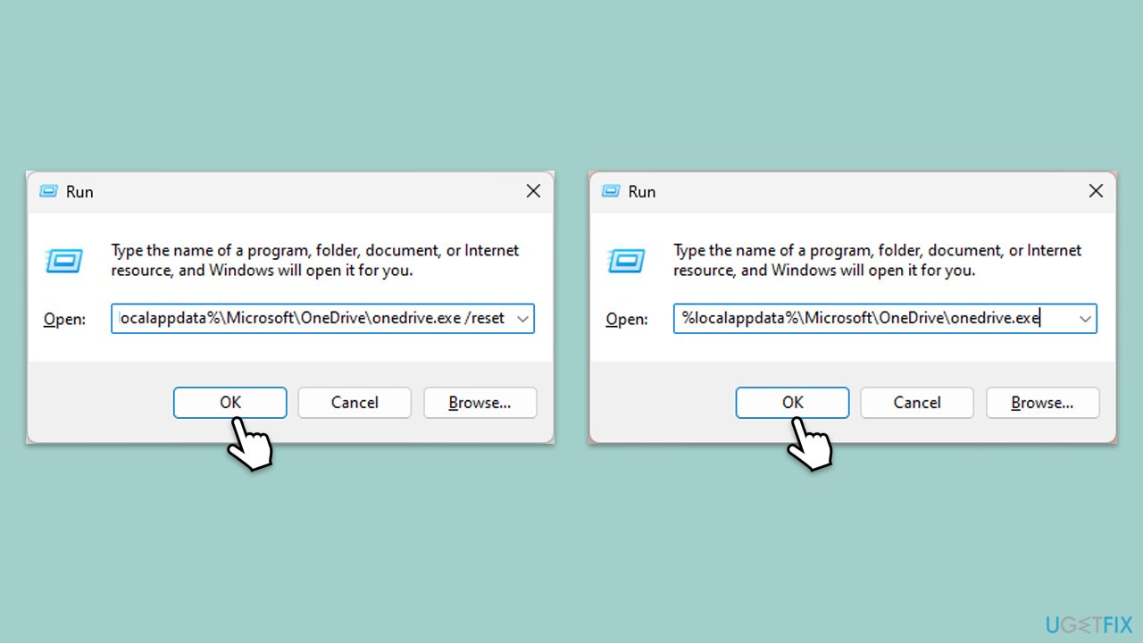 How to fix onedrive error 0x8004da9a in windows reset onedrive copy