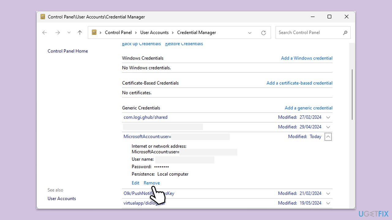How to fix onedrive error 0x8004de20 in windows remove credentials
