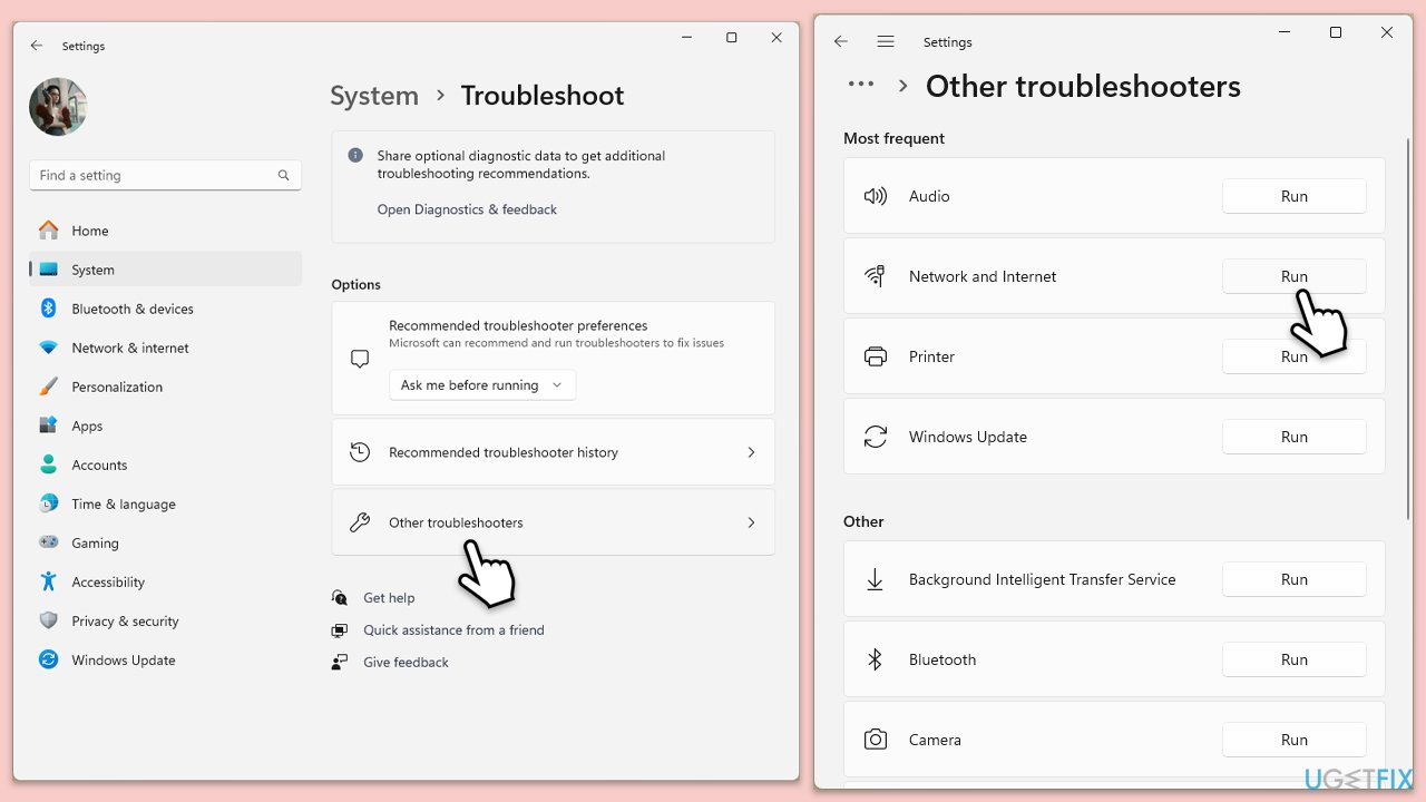 How to fix onedrive error 0x8004de81 in windows run network troubleshooter copy