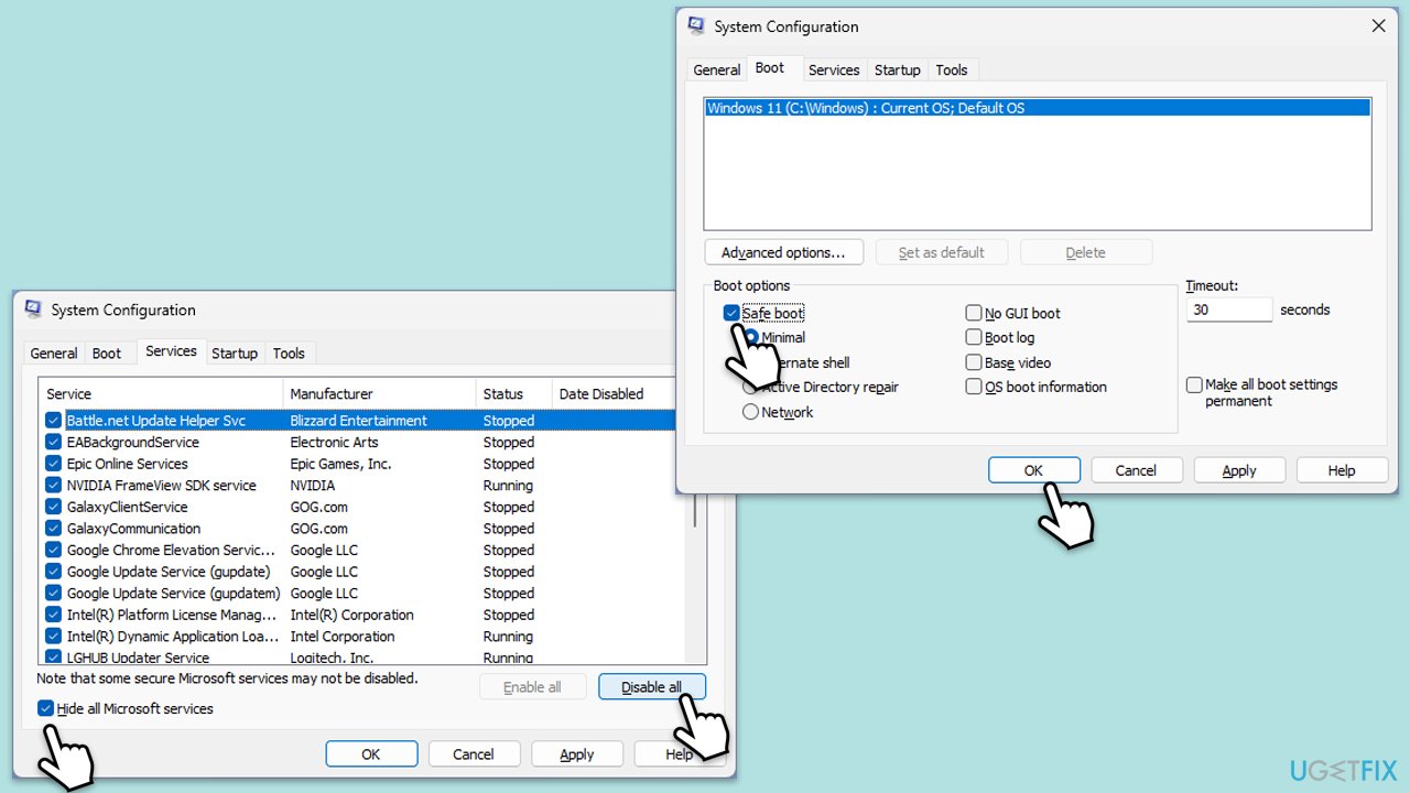 How to fix onedrive error 0x8004de85 in windows clean boot