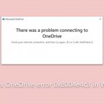 How to fix onedrive error 0x8004e4c3 in windows