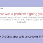 How to fix onedrive error code 0x8004de45 in windows copy