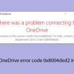 How to fix onedrive error code 0x8004ded2 in windows copy