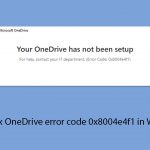 How to fix onedrive error code 0x8004e4f1 in windows copy