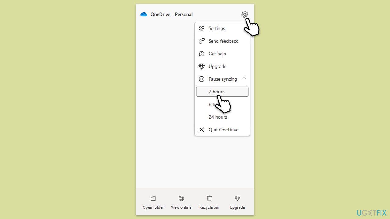 How to fix onedrive error file cant be displayed in windows pause sync copy