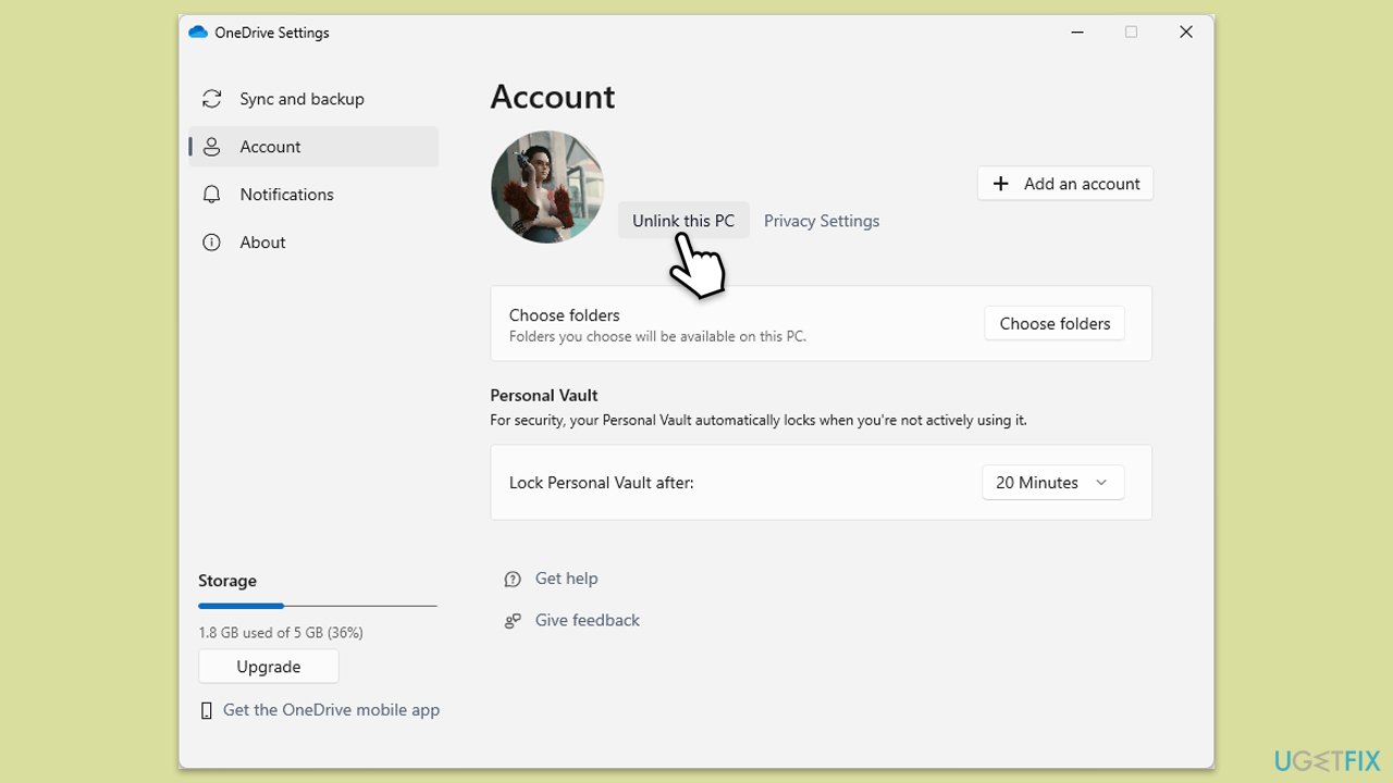 How to fix onedrive error file cant be displayed in windows relink onedrive account