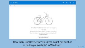 How to fix onedrive error this item might not exist or is no longer available in windows copy