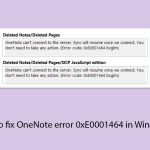 How to fix onenote error 0xe0001464 in windows copy