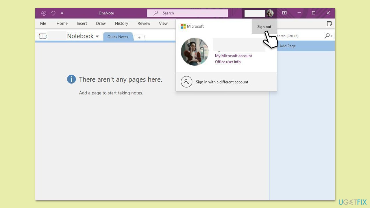How to fix onenote error code 0x803d0014 in windows sign out
