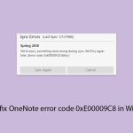 How to fix onenote error code 0xe00009c8 in windows copy
