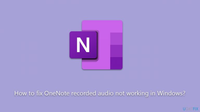 How to fix OneNote recorded audio not working in Windows?