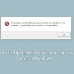 How to fix openal32 dll missing or not found error in windows