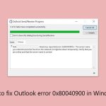 How to fix outlook error 0x80040900 in windows copy