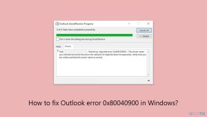 How to fix outlook error 0x80040900 in windows copy