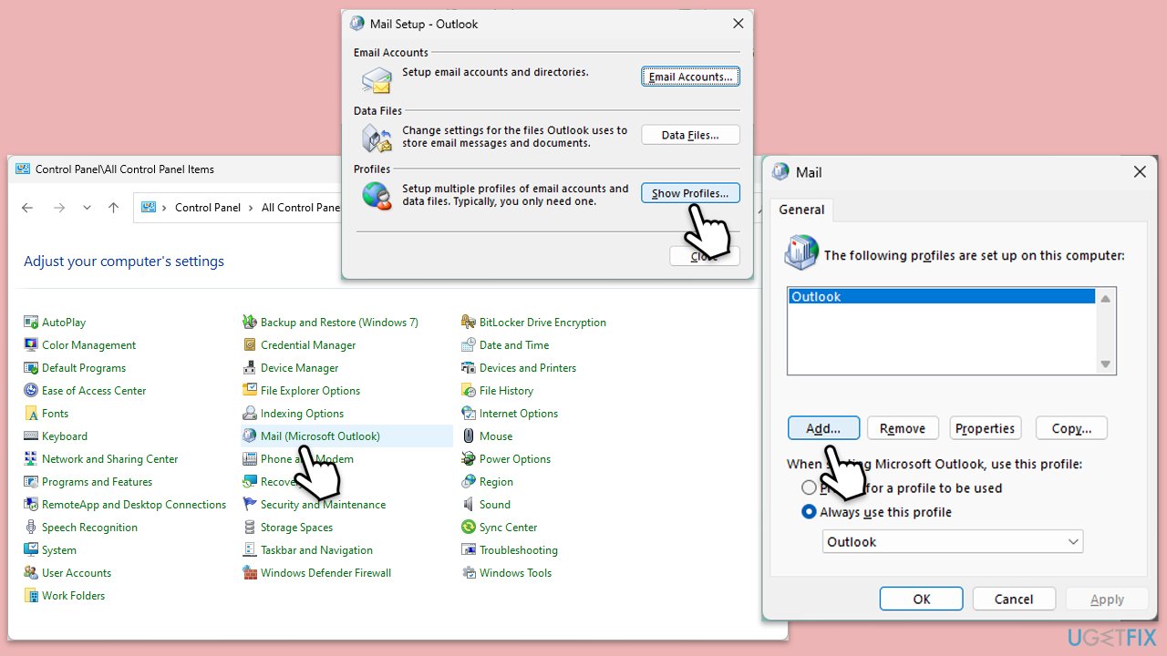 How to fix outlook error 0x80040900 in windows create new profile copy How to fix outlook error 0x80040900 in windows create new profile copy