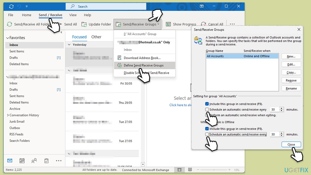 How to fix outlook error code 0x800cccdd in windows disable automatic send receive copy How to fix outlook error code 0x800cccdd in windows disable automatic send receive copy