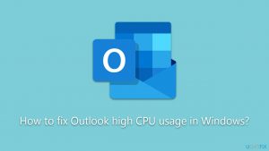 How to fix outlook high cpu usage in windows