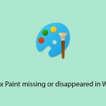 How to fix paint missing or disappeared in windows copy