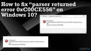 How to fix parser returned error 0xc00ce556 on windows