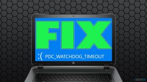 How to fix pdc watchdog timeout error in windows