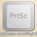 How to fix print screen not working in windows