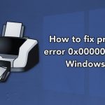 How to fix printer error 0x00000520 in windows