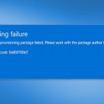 How to fix provisioning package fails with error 0x800700b7 on windows 11 22h2