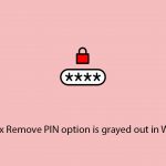 How to fix remove pin option is grayed out in windows copy