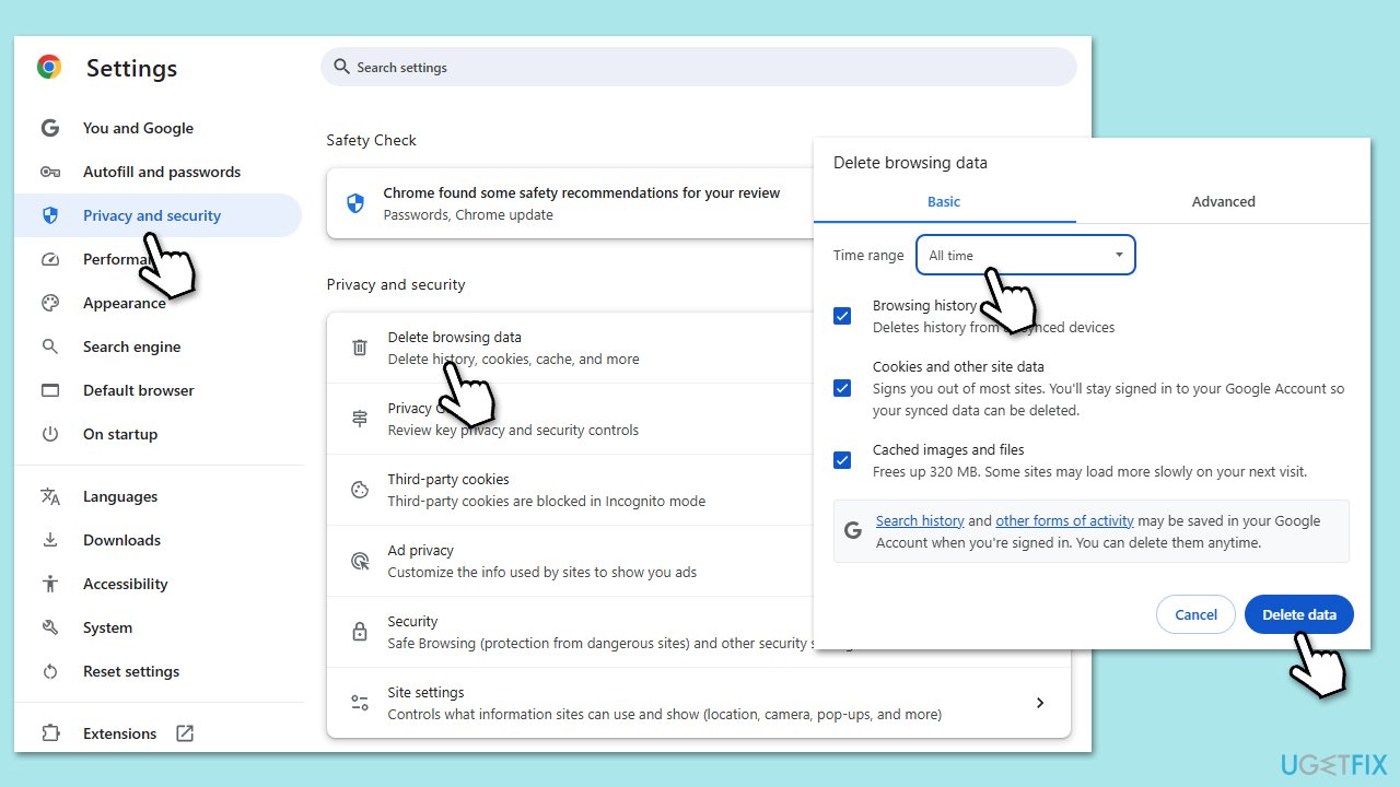 How to fix result code missing data error in chrome and edge clear chrome cache How to fix result code missing data error in chrome and edge clear chrome cache