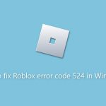 How to fix roblox error code 524 in windows