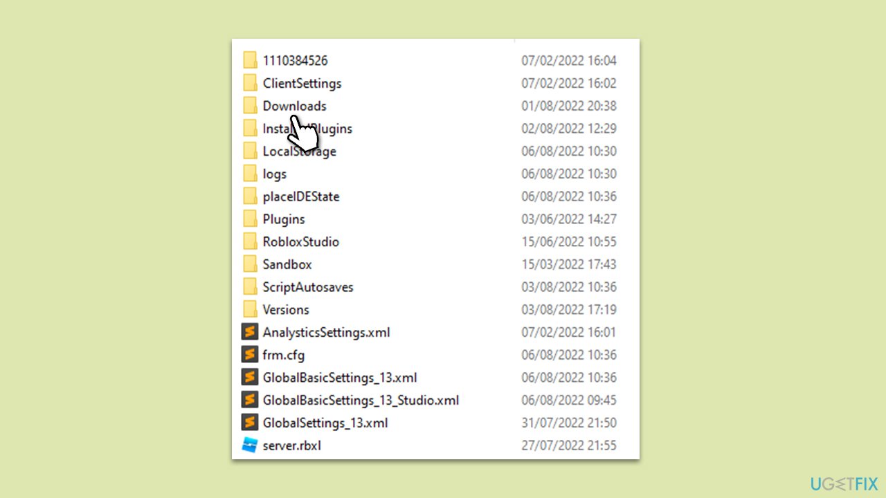 Create Download folder