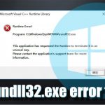 How to fix rundll32 exe error on windows