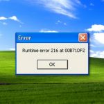 How to fix runtime error 216 on windows