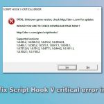 How to fix script hook v critical error in gta