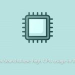 How to fix searchui exe high cpu usage in windows