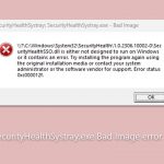 How to fix securityhealthsystray exe bad image error in windows