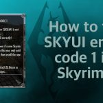 How to fix skyui error code 1 in skyrim