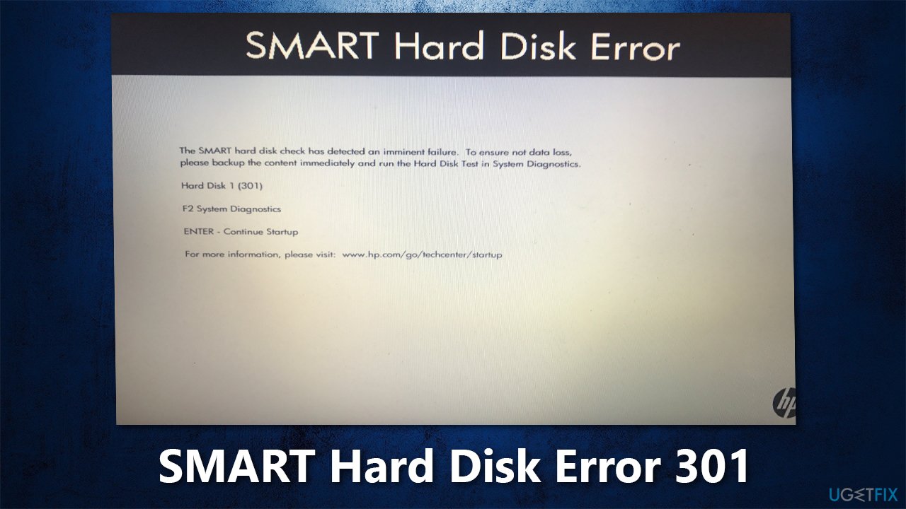 Como faço para corrigir o erro SMART hard push 301 no Windows?