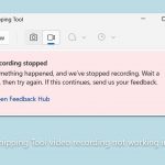How to fix snipping tool video recording not working in windows
