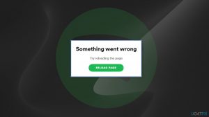 How to fix something went wrong error in spotify