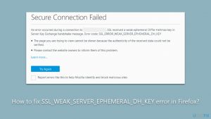 How to fix ssl weak server ephemeral dh key error in firefox