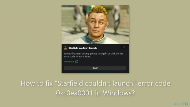 How to fix Starfield couldnt launch error code 0xc0ea0001 in Windows