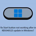 How to fix start button not working after installing kb5040525 update in windows copy