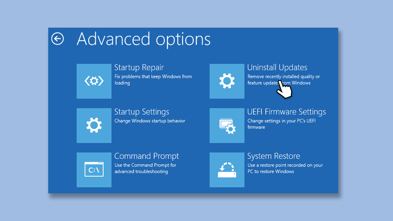 How to fix start button not working after installing kb5040525 update in windows uninstall via winre windows recovery environment copy How to fix start button not working after installing kb5040525 update in windows uninstall via winre windows recovery environment copy