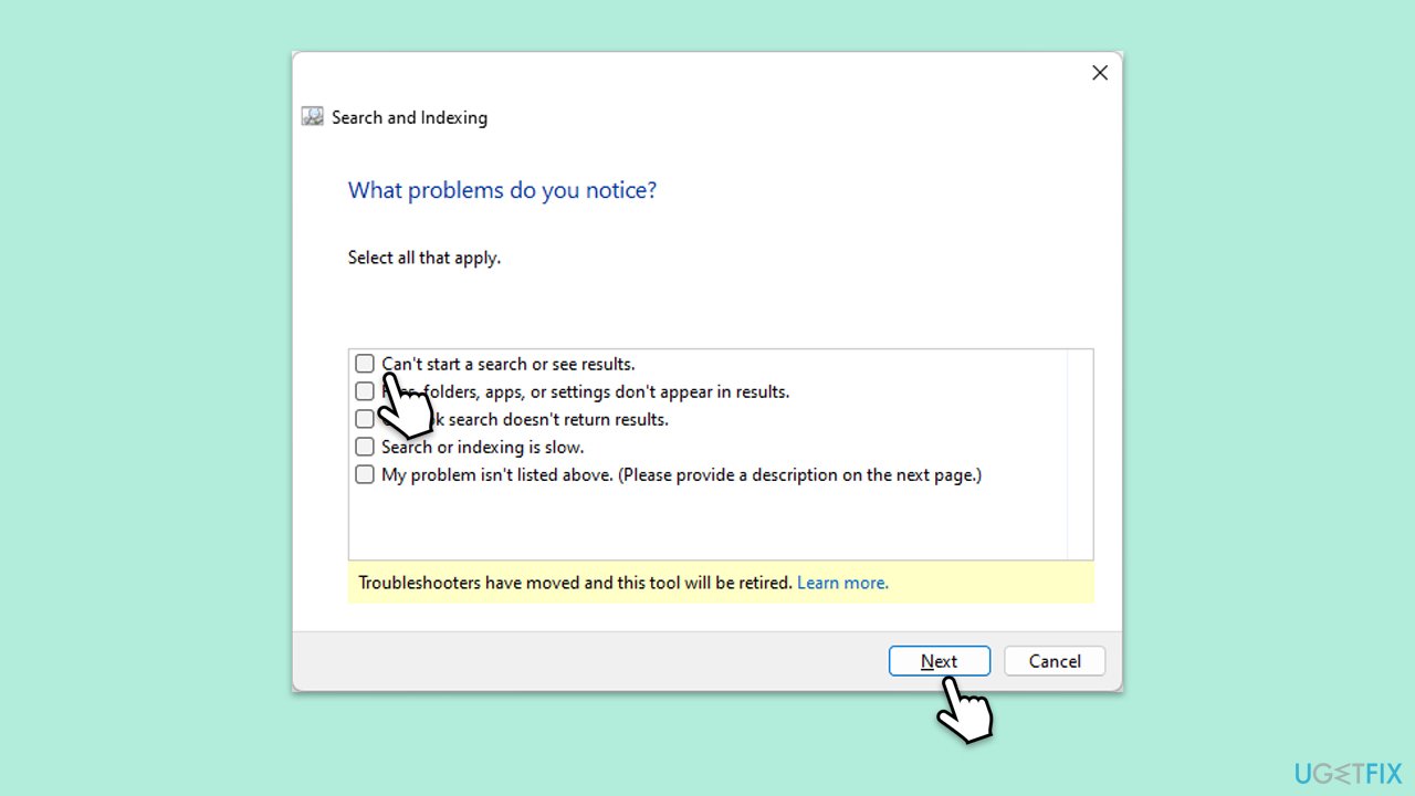 How to fix start menu search stopped working after windows search and indexing troubleshooter copy