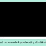 How to fix start menu search stopped working after windows update copy